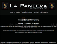 Tablet Screenshot of lapantera.cz